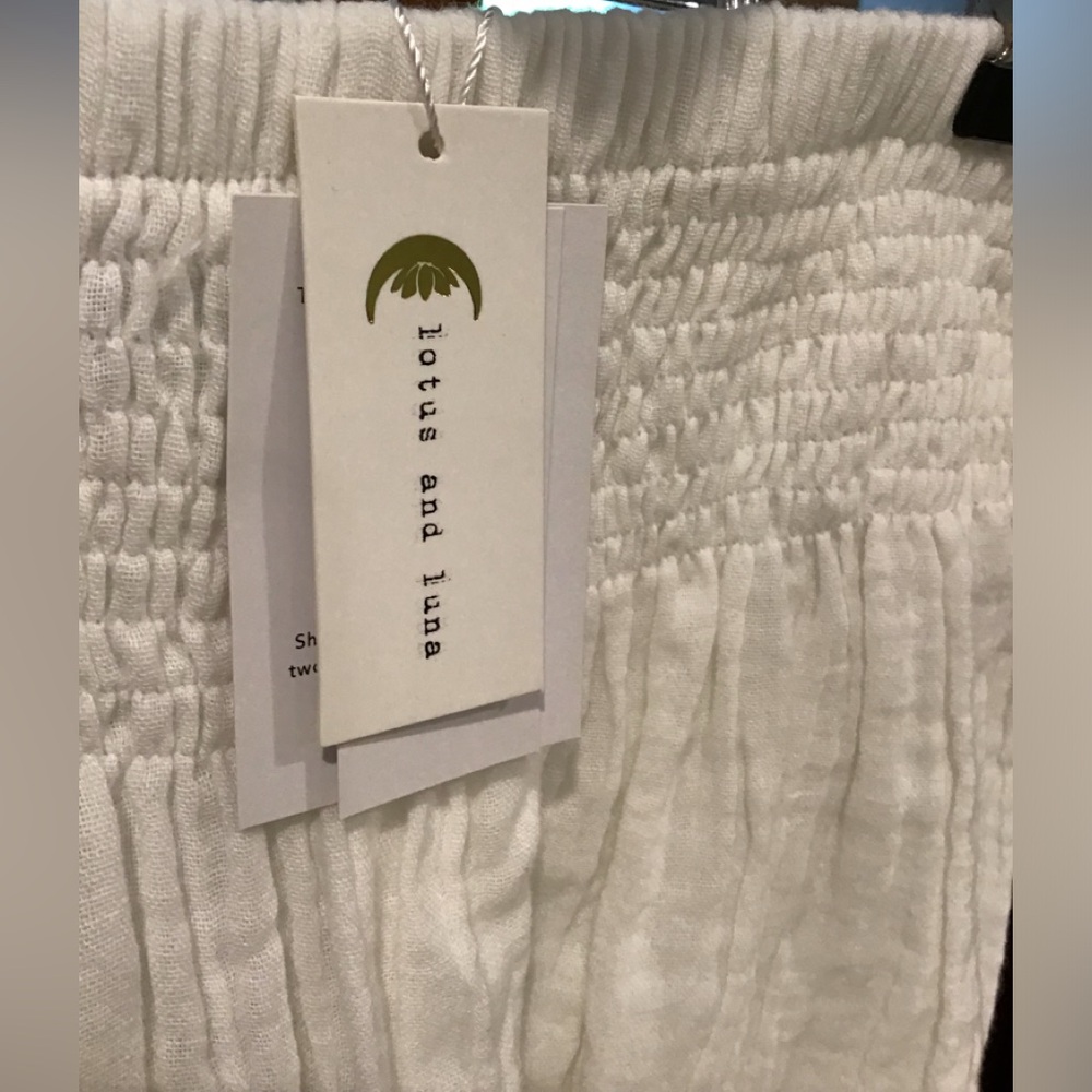 lotus & Luna white gauze pants